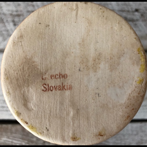 Hand Painted Ceramic Vase from Czechoslovakia - Picture 3 of 3